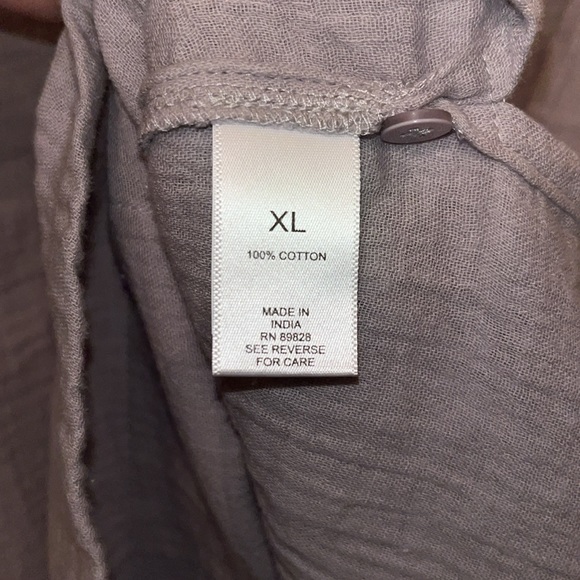 LOGO Lori Goldstein Cotton Gauze Button Down Size XL - Picture 4 of 4